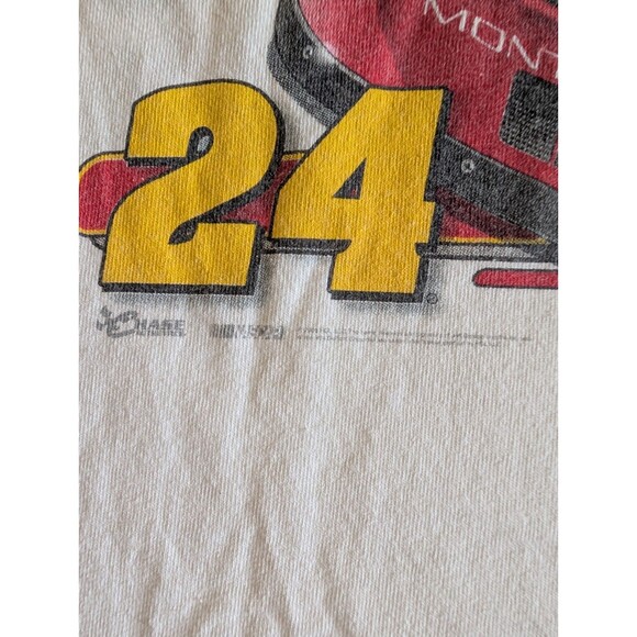 VTG Jeff Gordon Shirt Mens L White Chase 24 Nascar Racing Double side Y2K 90s - Picture 6 of 8
